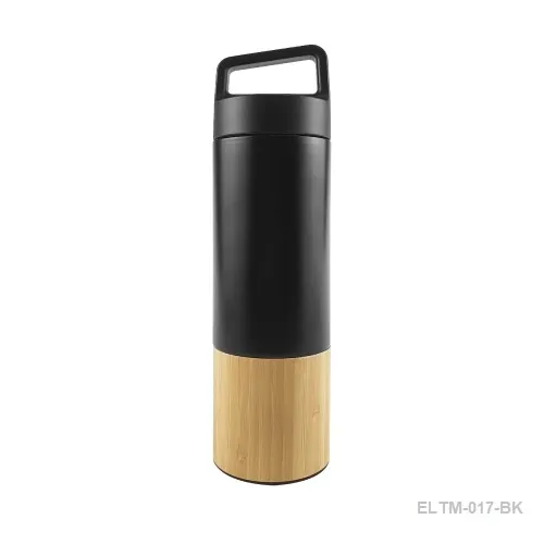 Stainless Steel Bottle with Bamboo